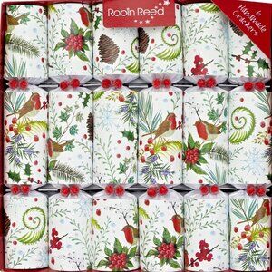 Robin Reed Festive Foliage Christmas Crackers 6pc 12" Party Favor 61926PICCADILY